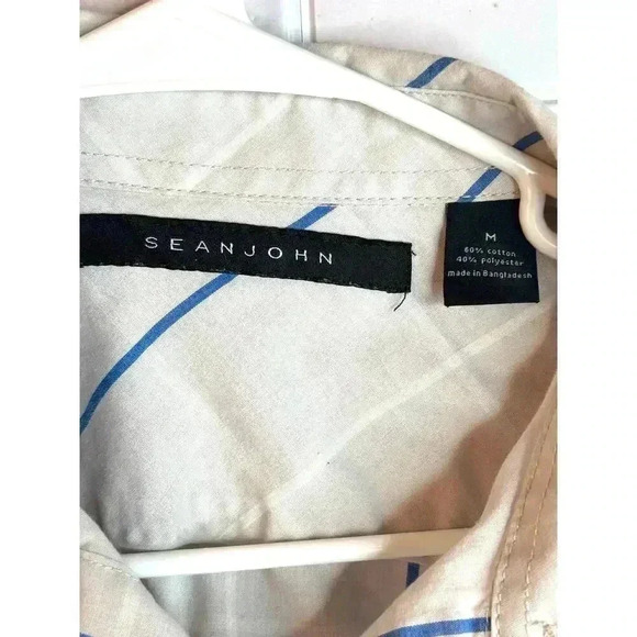 Sean John Striped Button-Up Shirt - Men’s Medium - Picture 3 of 4